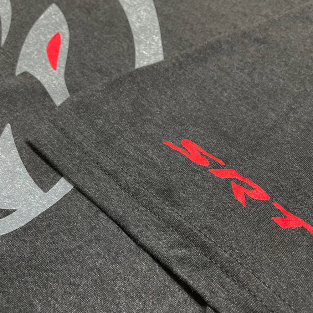 Mens T-Shirt Dodge SRT Hellcat REDEYE - Heather Black Triblend