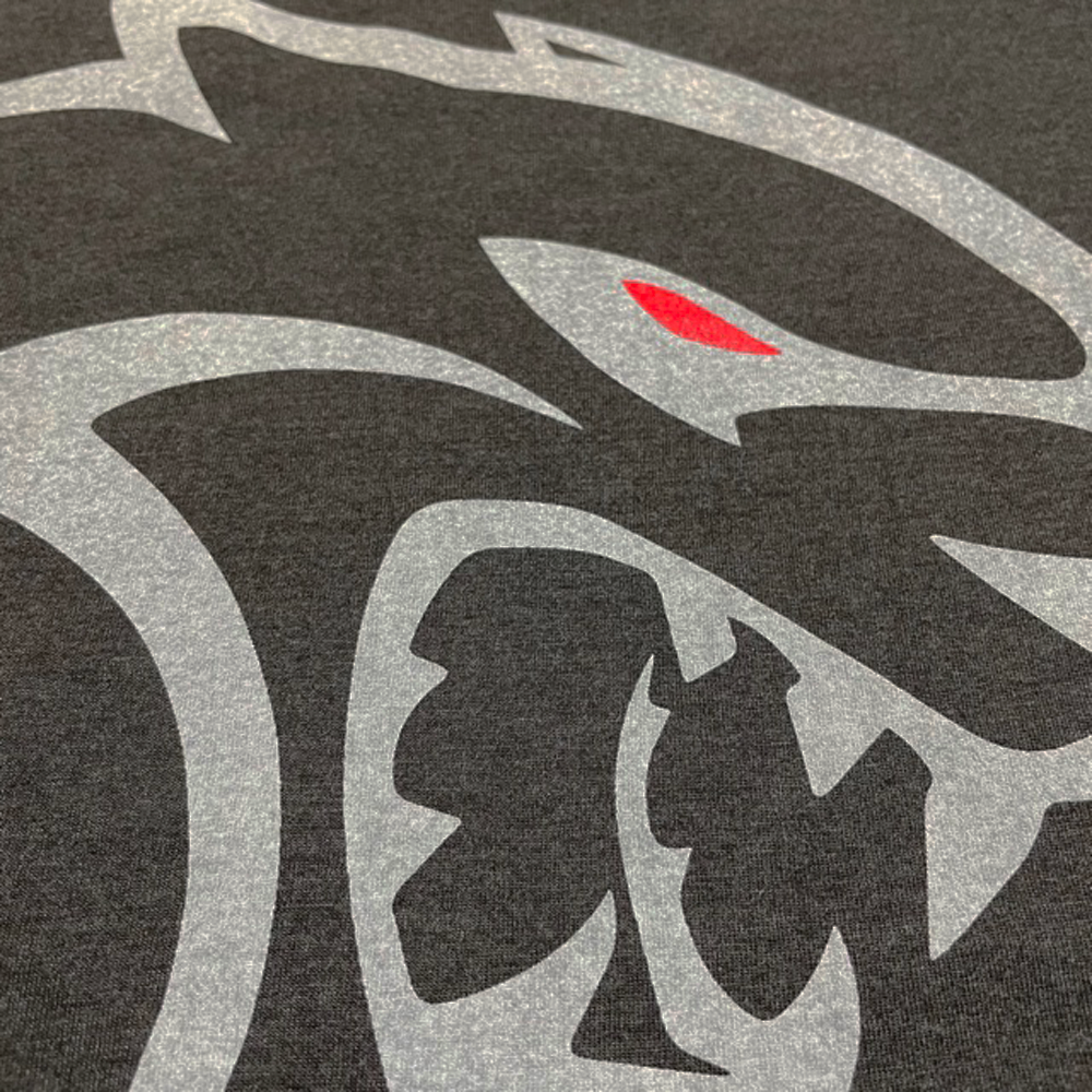 Mens T-Shirt Dodge SRT Hellcat REDEYE - Heather Black Triblend
