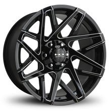 Load image into Gallery viewer, HD Offroad Canyon 20x10 -25 6x135/6x139.7mm 106.2mm Gloss Black/Milled Edge