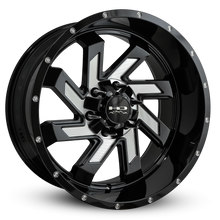 Load image into Gallery viewer, HD Offroad Saw 22x10 -10 6x135/6x139.7mm 106.2mm Gloss Black/Milled Face
