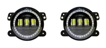 Load image into Gallery viewer, Quake LED Fog Light 4 in. 30 Watt Jeep JK CJ TJ Fog Light RGB HD Accent Tempest - QTE905