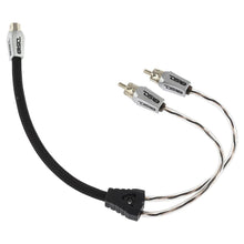 Load image into Gallery viewer, DS18 Audio Cable High Quality RCA Ultra Flex Y Connector 1 Female/2 Male Black DS18 - HQRCA-1F2MBK