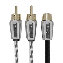 Load image into Gallery viewer, Level 3 RCA 100% Copper OFC Y Connector 1 FEMALE to 2 MALE - BLACK - RED