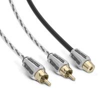 Load image into Gallery viewer, Level 3 RCA 100% Copper OFC Y Connector  2 FEMALE to 1 MALE - BLACK - RED
