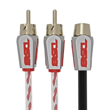 Load image into Gallery viewer, Level 3 RCA 100% Copper OFC Y Connector  2 FEMALE to 1 MALE - BLACK - RED
