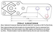 Load image into Gallery viewer, Artec Industries Steering Arms Aluminum Ultimate Dana 60 High Steer Arms - 6-Hole w/ Keyway - Pair Artec Industries - HS6027