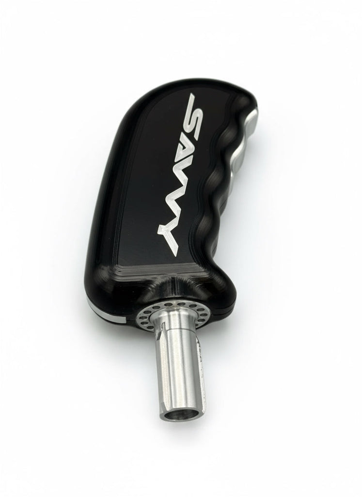 CMM Offroad billet shifter handle detail — available from Offroad Trading Company