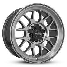Load image into Gallery viewer, Overland Sector Hyperdrive Flow Formed 17x8.5 +25 5x108/5x114.3 73.1mm Gloss Gun Metal/Machined Face