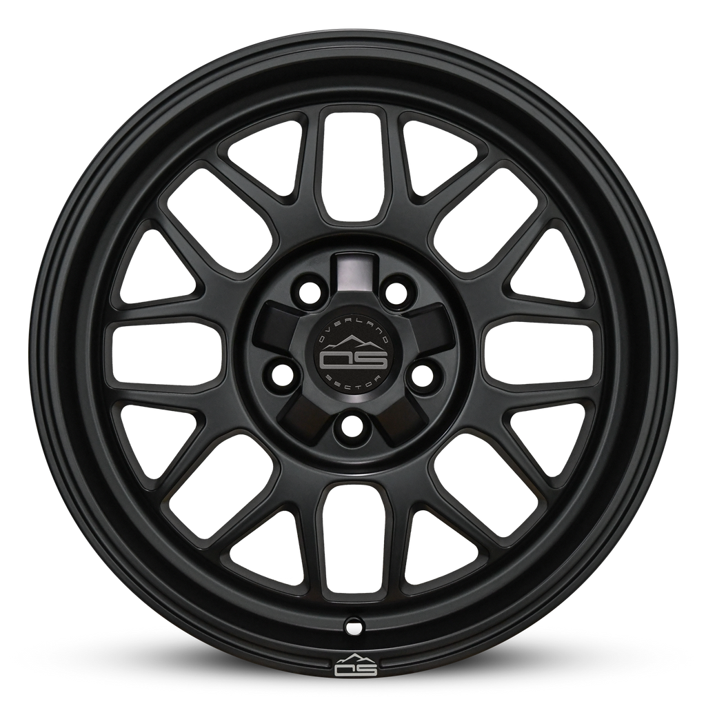 Overland Sector Hyperdrive Flow Formed 17x8.5 +25 5x108/5x114.3 73.1mm All Satin Black