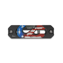 Load image into Gallery viewer, American Flag Aluminum Recessed Winch Shackle with Fairlead Kit