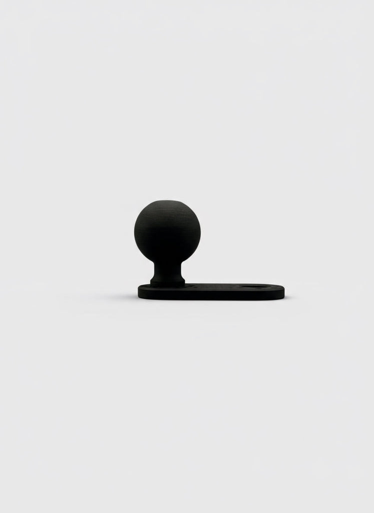 CMM Offroad black mounting ball on flat plate — available from Offroad Trading Company