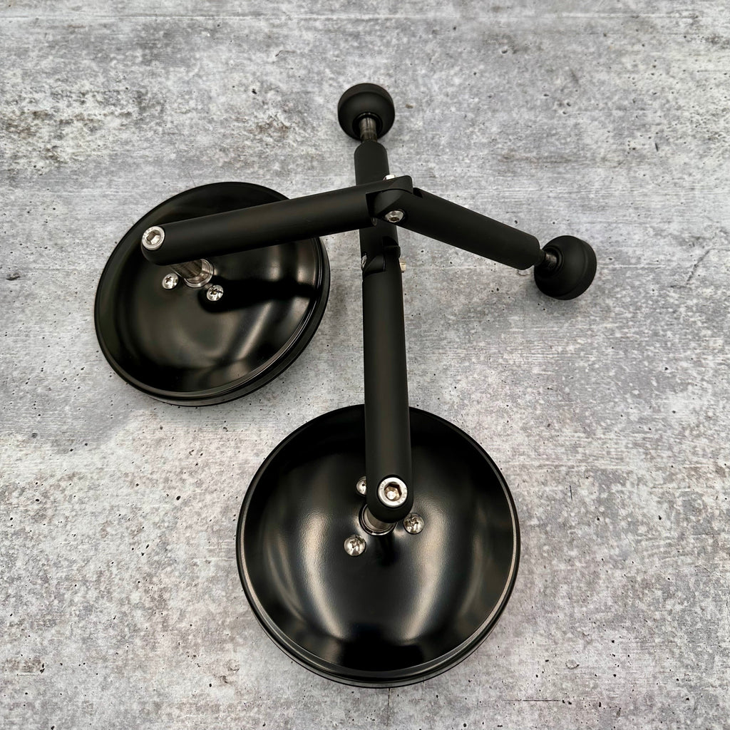 CMM Offroad Mirrors JL/JLU A-Pillar Side Jeep Mirrors with Base Mount Driver AND Passenger