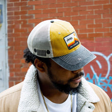 Load image into Gallery viewer, Hat - Jeep Have Fun Out There Patch Garment Washed Trucker