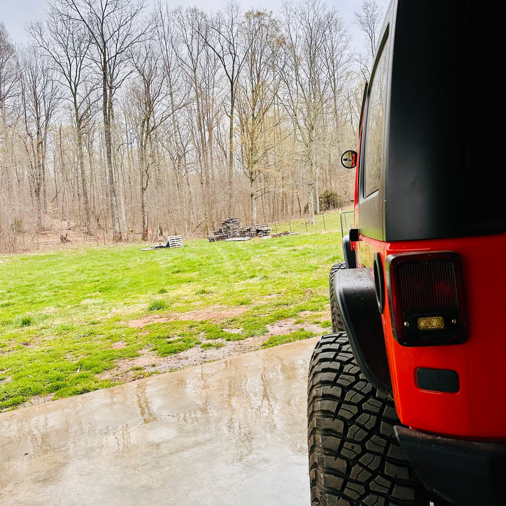 CMM Offroad Mirrors 6" Full Mirror Set CMM Offroad Jeep 6inch Breakaway Side Mirrors