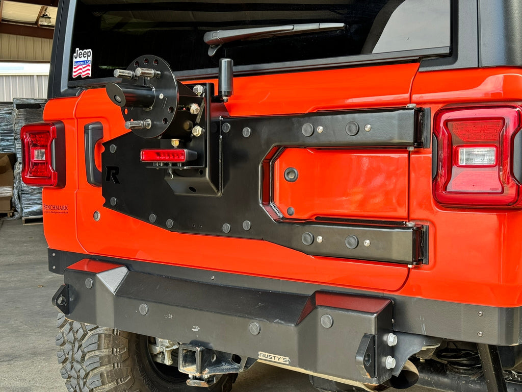 Rusty's Off Road Products Rusty's Tire Carrier - 2018 and Later JL Wrangler