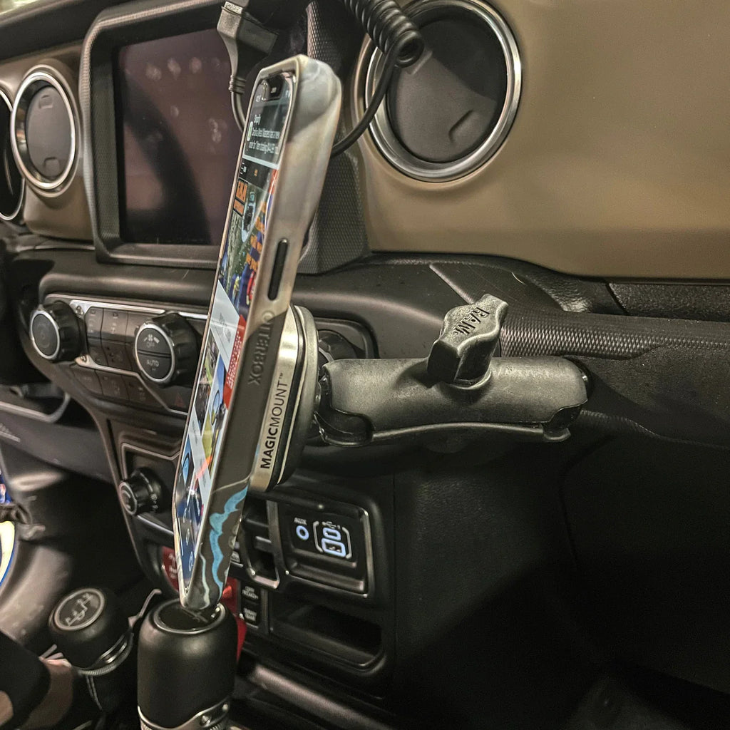 CMM Offroad Gladiator 1" Ball Mount + Scotch MagicMount™ Gladiator JT Grab Bar Ball Mount