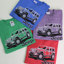 Load image into Gallery viewer, Youth T-Shirt - Jeep JL Wrangler Line Art