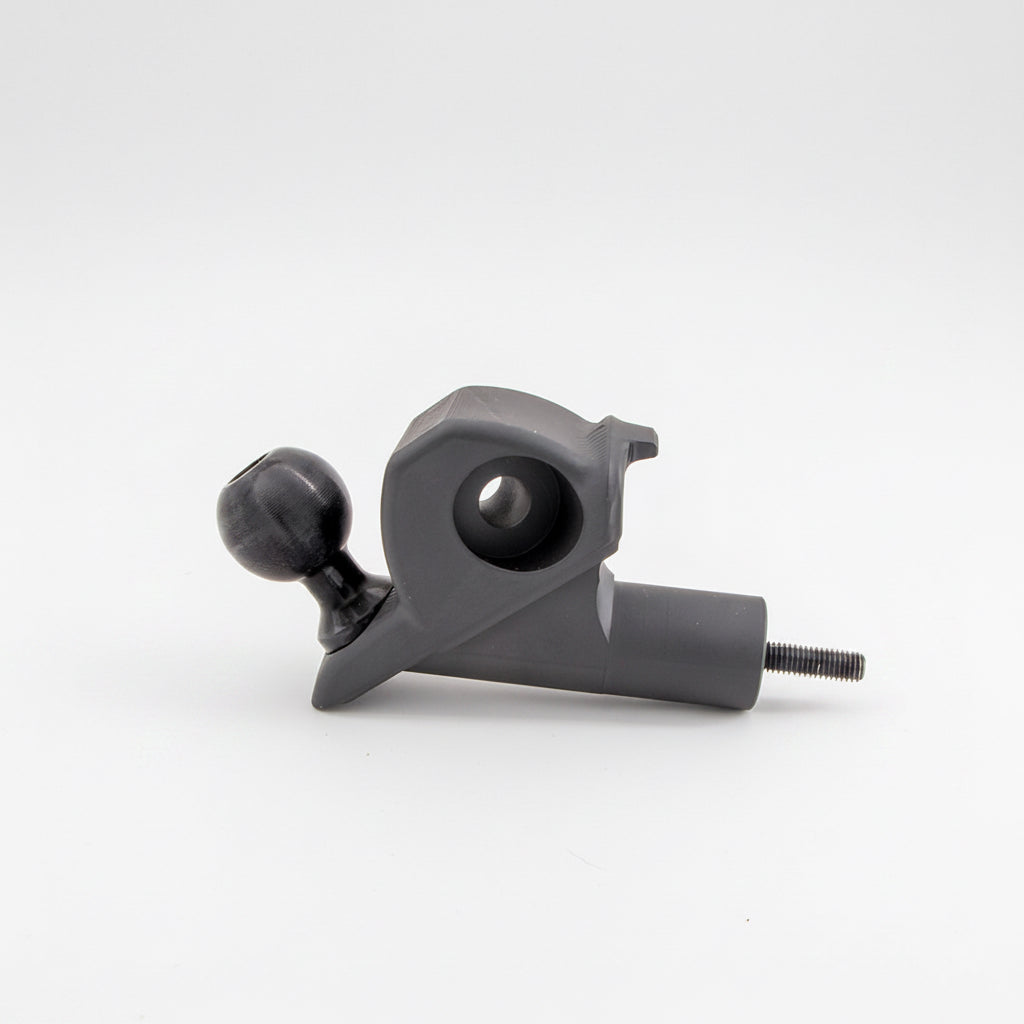 CMM Offroad mirror base with accessory mounting ball — available from Offroad Trading Company