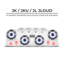 Load image into Gallery viewer, DS18 J-LOUD Jeep Wrangler JK/JKU/JL Loaded Sound Bar System, Black / White