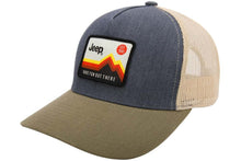 Load image into Gallery viewer, Hat - Jeep Have Fun Out There Trucker Patch Hat - Charcoal/Olive/Khaki