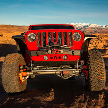 Load image into Gallery viewer, Artec Industries Front Bumpers Powdercoat Nighthawk Front Bumper with Aluminum Skid for JK, JL, and JT - Black Powdercoat Artec Industries - JJ8015