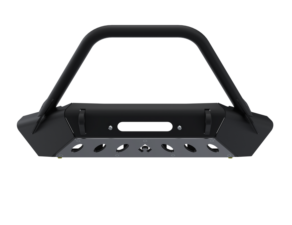 Artec Industries Front Bumpers 07-Up Jeep Wranger/Gladiator High Clearance Front Bumper With Hoop Raw Steel - JJ8022