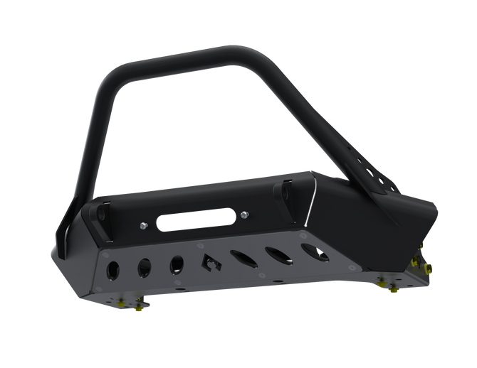 Artec Industries Front Bumpers 07-Up Jeep Wranger/Gladiator High Clearance Front Bumper With Hoop Raw Steel - JJ8022
