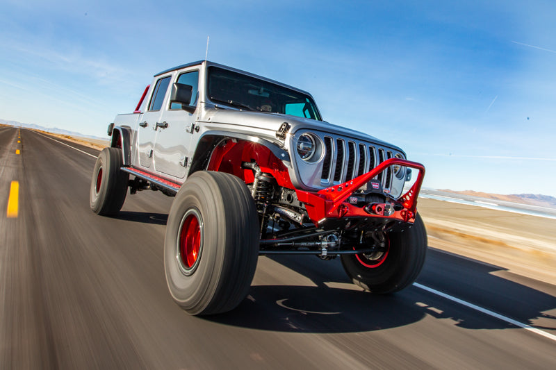 Artec Industries Front Bumpers Bare Steel Nighthawk Mid-tube Stinger Front Bumper with Aluminum Skid for JK, JL, and JT - Bare Steel Artec Industries - JJ8030