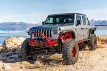 Load image into Gallery viewer, Artec Industries Front Bumpers Powdercoat Nighthawk Mid-tube Stinger Front Bumper with Aluminum Skid for JK, JL, and JT - Black Powdercoat Artec Industries - JJ8045
