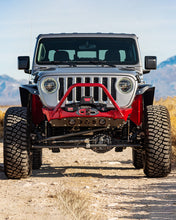 Load image into Gallery viewer, Powdercoat Nighthawk Mid-tube Stinger Front Bumper with Aluminum Skid for JK, JL, and JT - Black Powdercoat Artec Industries