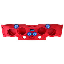 Load image into Gallery viewer, Jeep JK/JKU Overhead Sound Bar System Fits 4 X 8" Speakers (Not included) 4 X Tweeters PRO-TW4L and 2 X Drivers PRO-DRNSC1.5 and Harness Included- Red