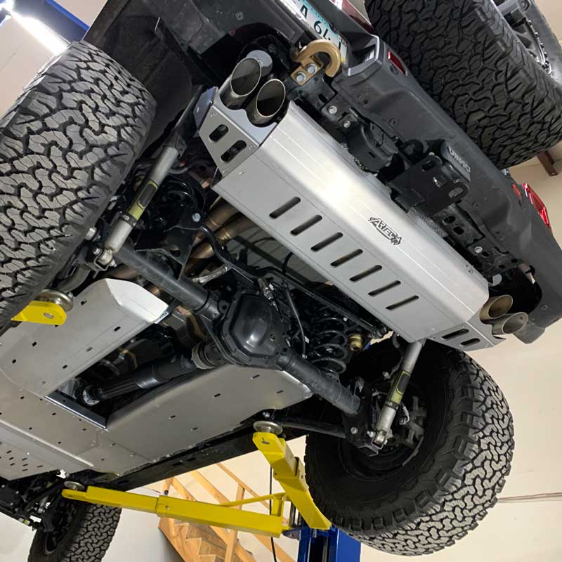 Artec Industries Muffler Skid Plate JLU 392 Muffler and Tip Skid Artec Industries - JL4113