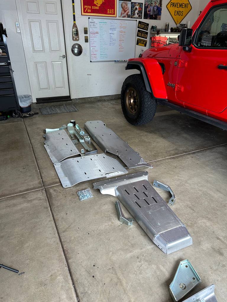 Artec Industries Skid Plates JLU Magnaflow Exhaust Skid - 4 Door 392 Hemi Aluminum Artec Industries - JL4119