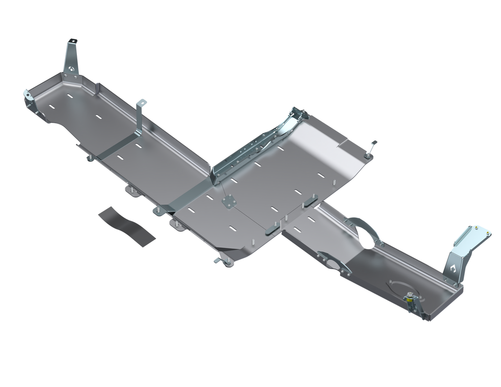 Artec Industries Transfer Skid Plate Armor JLU Full Bellypan with Oil Door - 4 Door 3.6L Aluminum PRE-2018 Artec Industries - JL4125