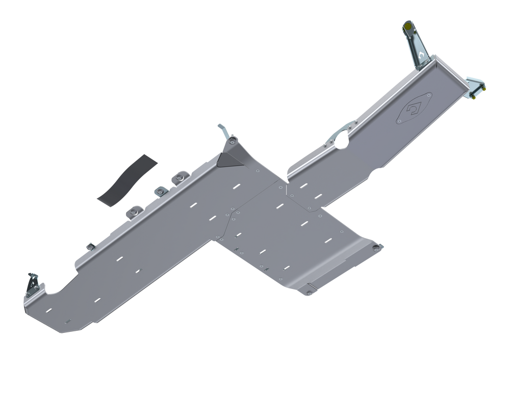 Artec Industries Transfer Skid Plate Armor JLU Full Bellypan with Oil Door - 4 Door 3.6L Aluminum PRE-2018 Artec Industries - JL4125
