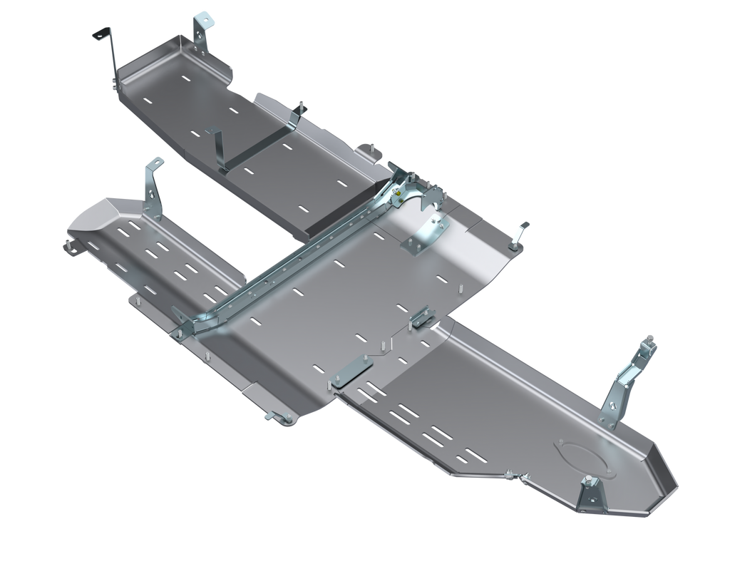 Artec Industries Transfer Skid Plate Armor JLU Full Bellypan With Oil Door -  4 Door 3.0L Diesel Aluminum Artec Industries - JL4169