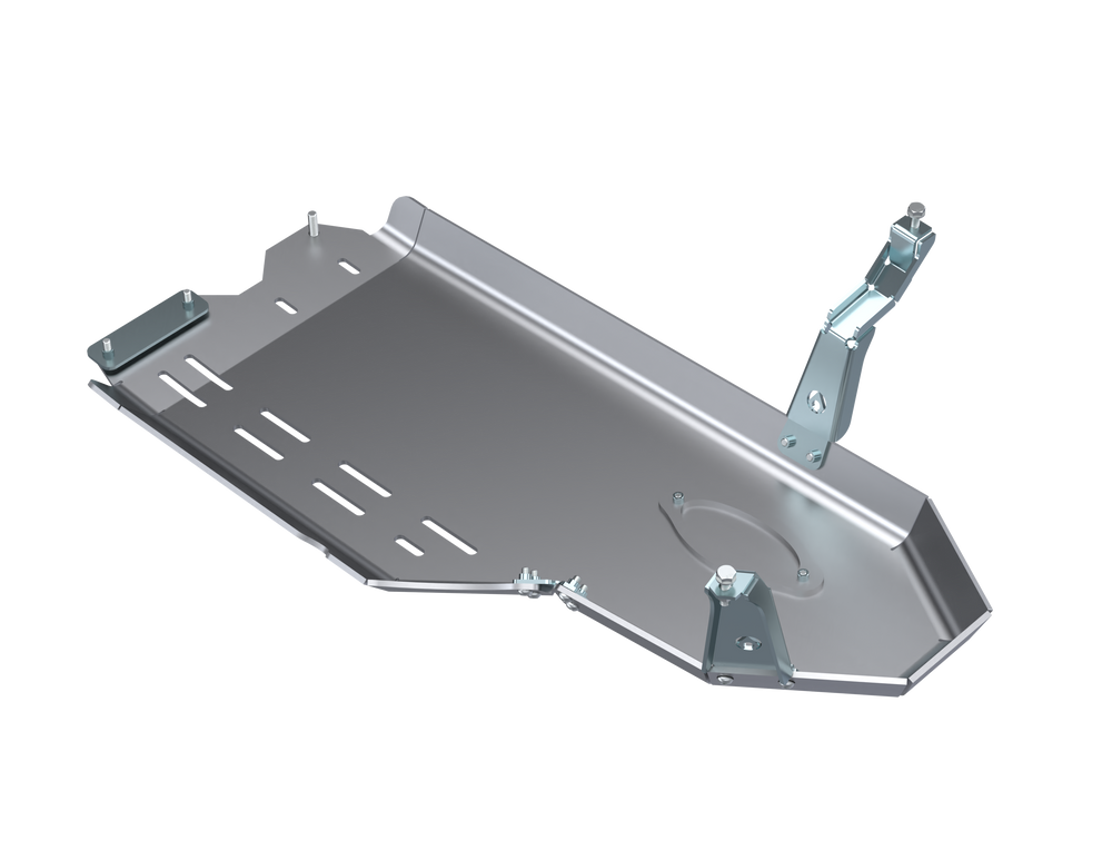 Artec Industries Oil Pan Skid Plates JLU and JT Oil Skid Only With Oil Door - 3.0L Diesel Aluminum Artec Industries - JL4189