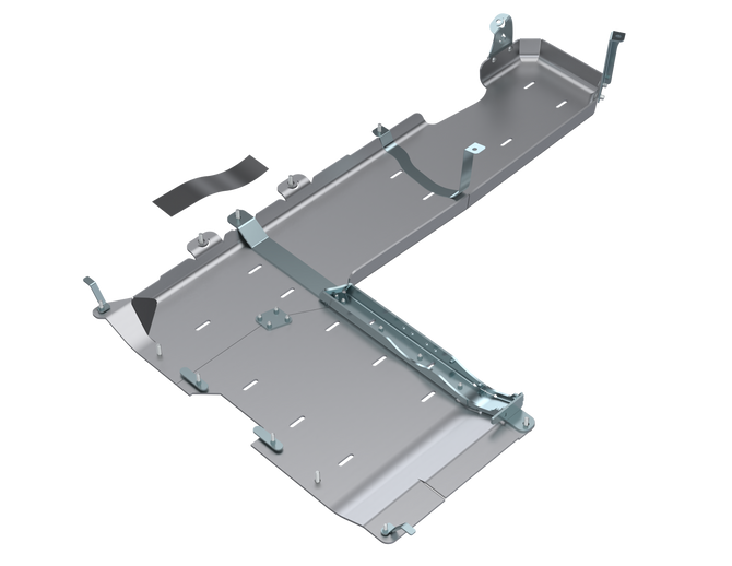 Artec Industries Transfer Skid Plate Armor JLU T-Case/Fuel Skid Kit Only - 4 Door 3.6L, 2.0L, 392 Hemi - Aluminum 18-Present Artec Industries - JL4191