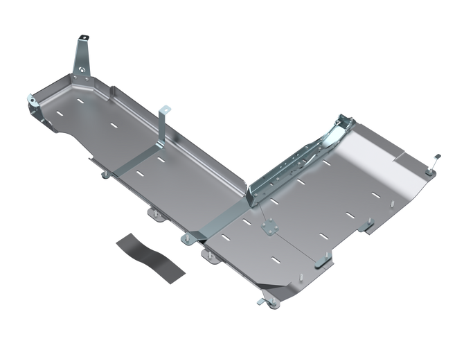 Artec Industries Transfer Skid Plate Armor JLU T-Case/Fuel Skid Kit Only - 4 Door 3.6L Aluminum PRE-2018 Artec Industries - JL4192