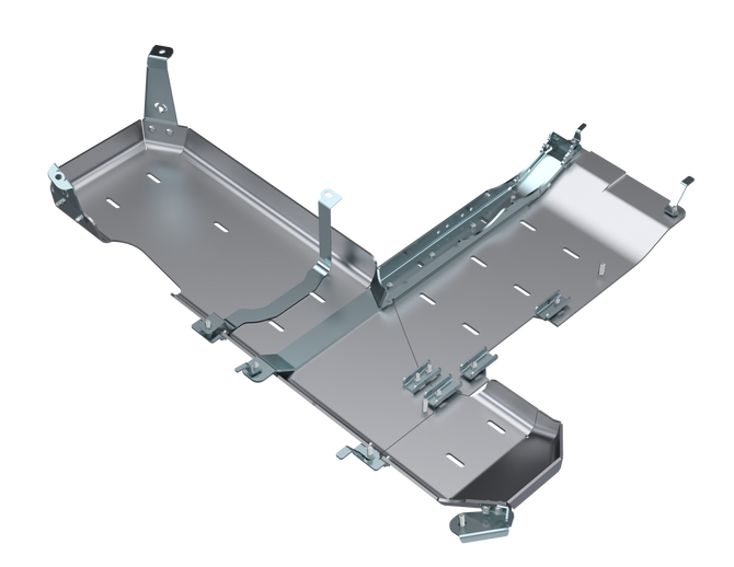 Artec Industries Transfer Skid Plate Armor JL T-Case/Fuel Skid Only - 2 Door 3.6L, 2.0L Aluminum 18-Present Artec Industries - JL4196