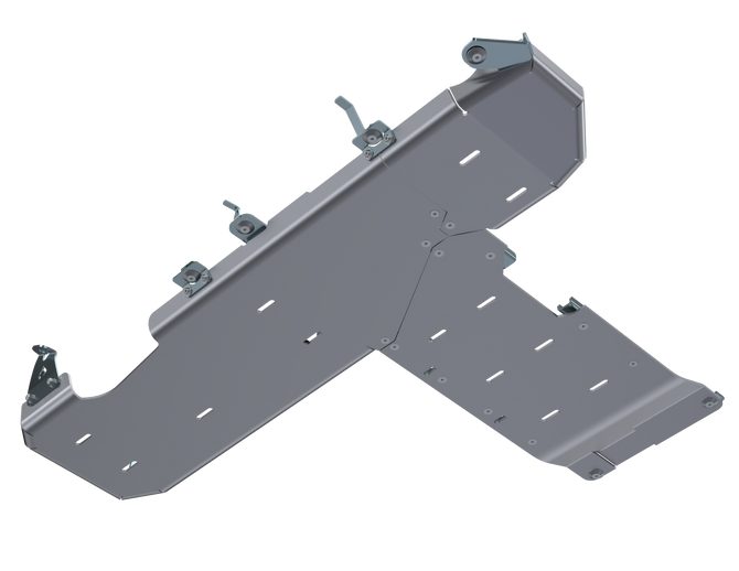 Artec Industries Transfer Skid Plate Armor JL T-Case/Fuel Skid Only - 2 Door 3.6L, 2.0L Aluminum 18-Present Artec Industries - JL4196