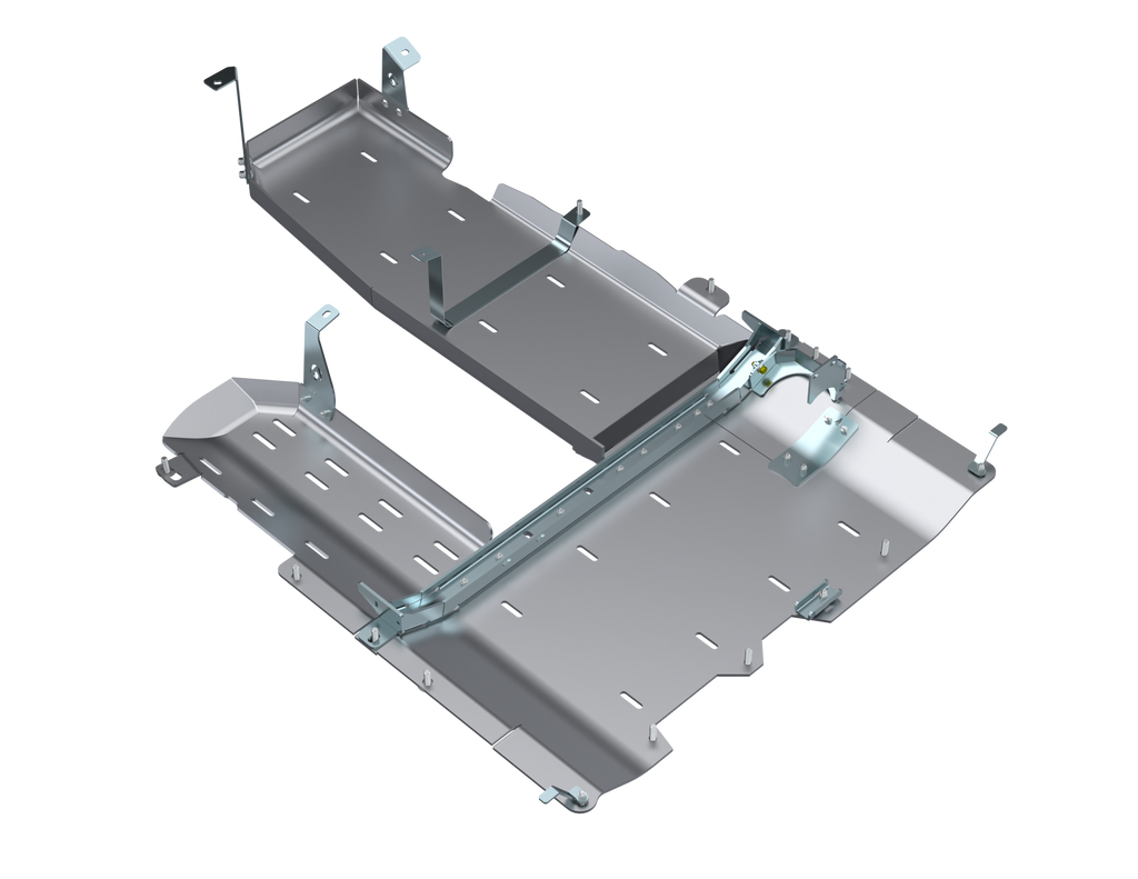 Artec Industries Transfer Skid Plate Armor JLU T-Case/Fuel Skid/ DPF Only -  4 Door 3.0L Diesel Aluminum Artec Industries - JL4199