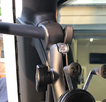 CMM Offroad Mirrors JL/JLU A-Pillar Side Jeep Mirrors with Base Mount Driver AND Passenger
