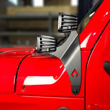 Load image into Gallery viewer, Artec Industries A Pillar Light Mount JL A-Pillar Dual LED Cube Light Mount - JL 392 / JT Mojave Artec Industries - JL5612