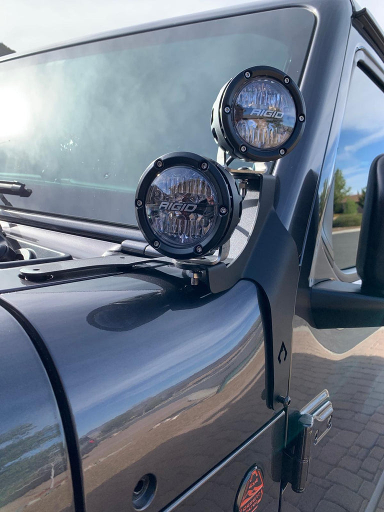 Artec Industries A Pillar Light Mount JL-JT 392 Mojave A-Pillar Dual Surface Light Mount Artec Industries - JL5613