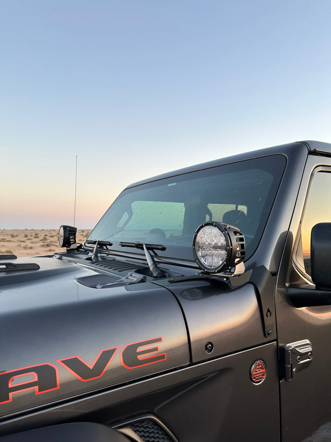 Artec Industries A Pillar Light Mount JL-JT 392 Mojave A-Pillar Single Surface Light Mount Artec Industries - JL5614