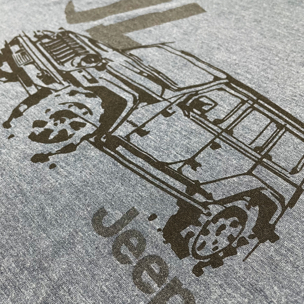 Mens T-Shirt Jeep® JL Wrangler - LDD Series - Triblend Indigo Blue