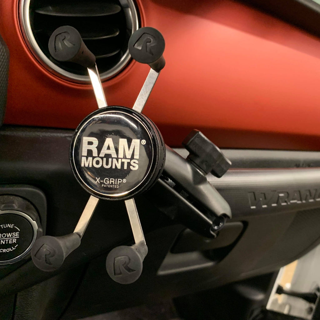 CMM Offroad Gladiator 1" Ball Mount w/ Ram Mount & X-Grip XL Gladiator JT Grab Bar Ball Mount