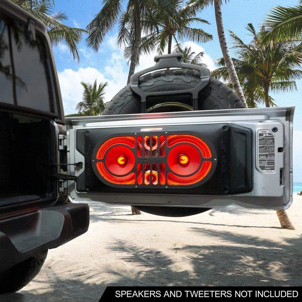  Jeep Gate Enclosure for 2 X 10 Inch Speakers and Tweeters DS18