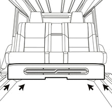 Load image into Gallery viewer, Jeep JT Gladiator Loaded Under Rear Seat Subwoofer Enclosure with 4 X 8" ZR8.2D, Leather Wrapped and Digital LED Lights | 1800 Watts RMS @ 1-Ohm